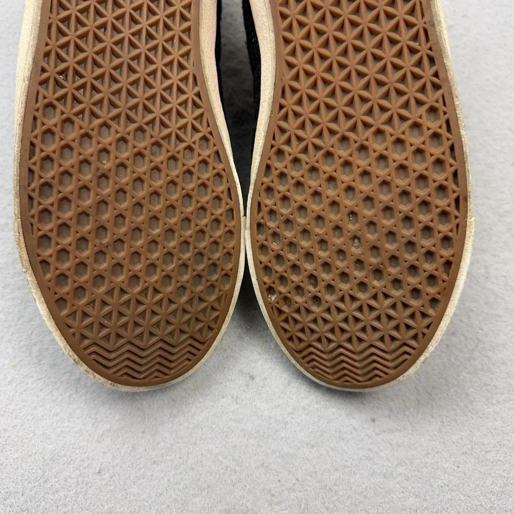 Tory Burch Shearling Wool Felt Shoes Womens Size 9 Brown Low Top Casual Sneakers